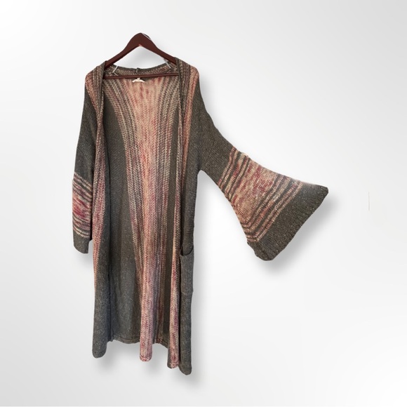 Easel Long Knit Cardigan Sweater - Picture 4 of 5